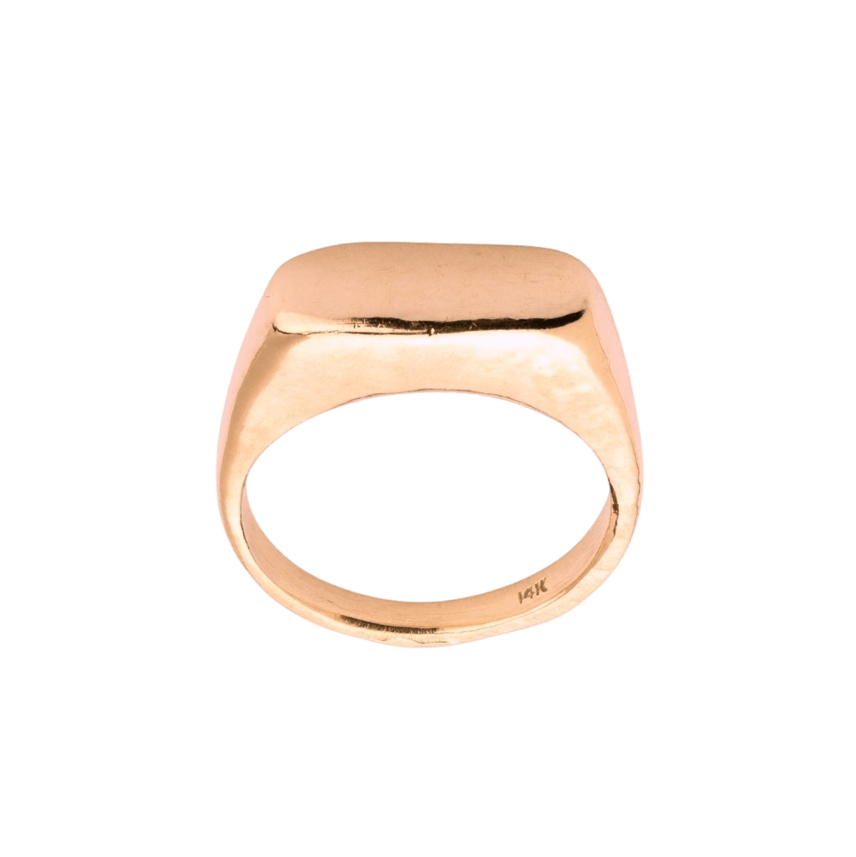 14k gold Rings - Levitate Signet Ring - Corvo Jewelry by Lily Raven