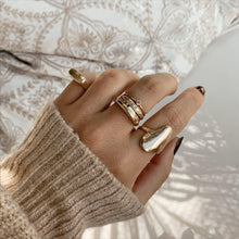 14k gold Rings - Levitate Signet Ring - Corvo Jewelry by Lily Raven