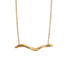 14k gold Necklace - Mighty Oak Branch Necklace - Corvo Jewelry by Lily Raven