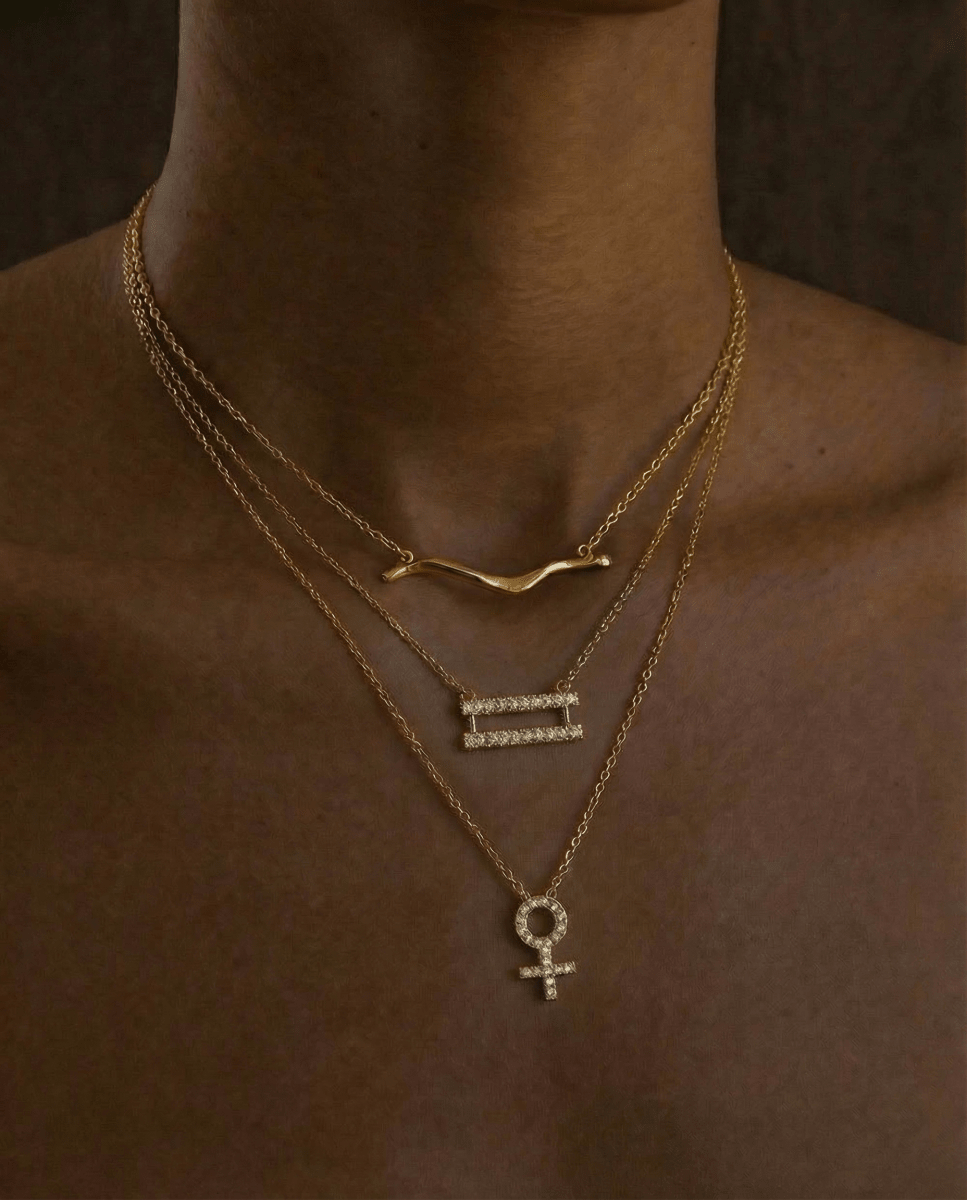 14k gold Necklace - Mighty Oak Branch Necklace - Corvo Jewelry by Lily Raven