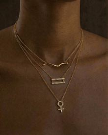 14k gold Necklace - Mighty Oak Branch Necklace - Corvo Jewelry by Lily Raven