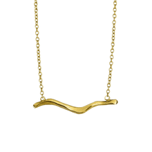 14k gold Necklace - Mighty Oak Branch Necklace - Corvo Jewelry by Lily Raven