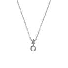 14k gold Necklace - Non - Binary Symbol Necklace - Corvo Jewelry by Lily Raven