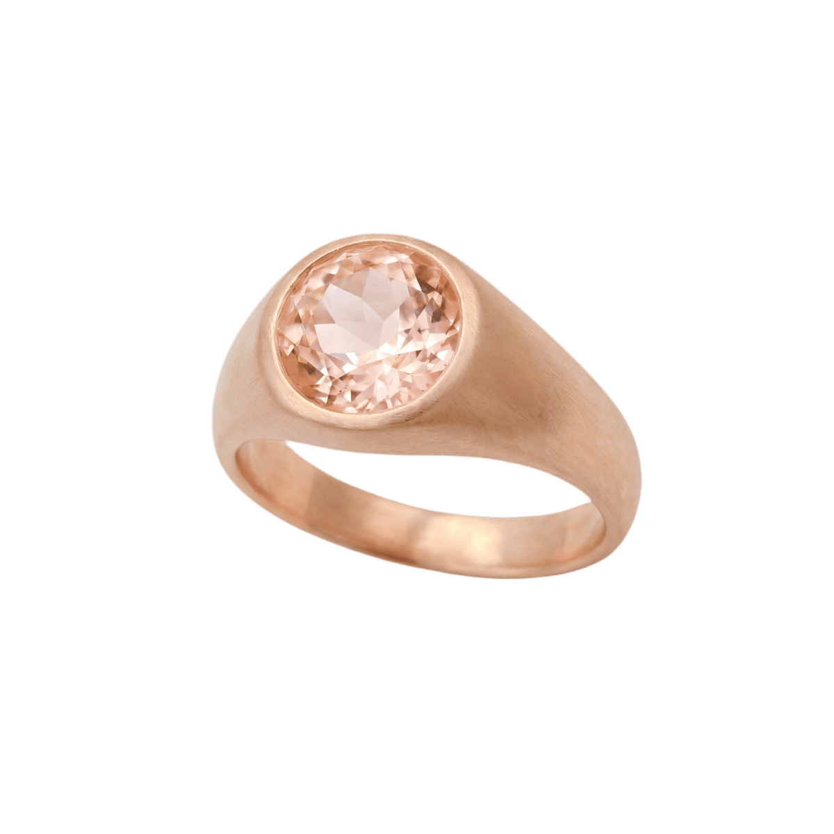 14k gold Rings - Oracle Morganite Ring - Corvo Jewelry by Lily Raven