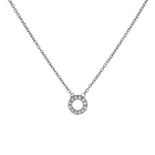 14k gold Necklace - Pavé Asexual Symbol Necklace - Corvo Jewelry by Lily Raven