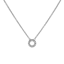 14k gold Necklace - Pavé Asexual Symbol Necklace - Corvo Jewelry by Lily Raven