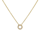 14k gold Necklace - Pavé Asexual Symbol Necklace - Corvo Jewelry by Lily Raven