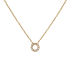14k gold Necklace - Pavé Asexual Symbol Necklace - Corvo Jewelry by Lily Raven