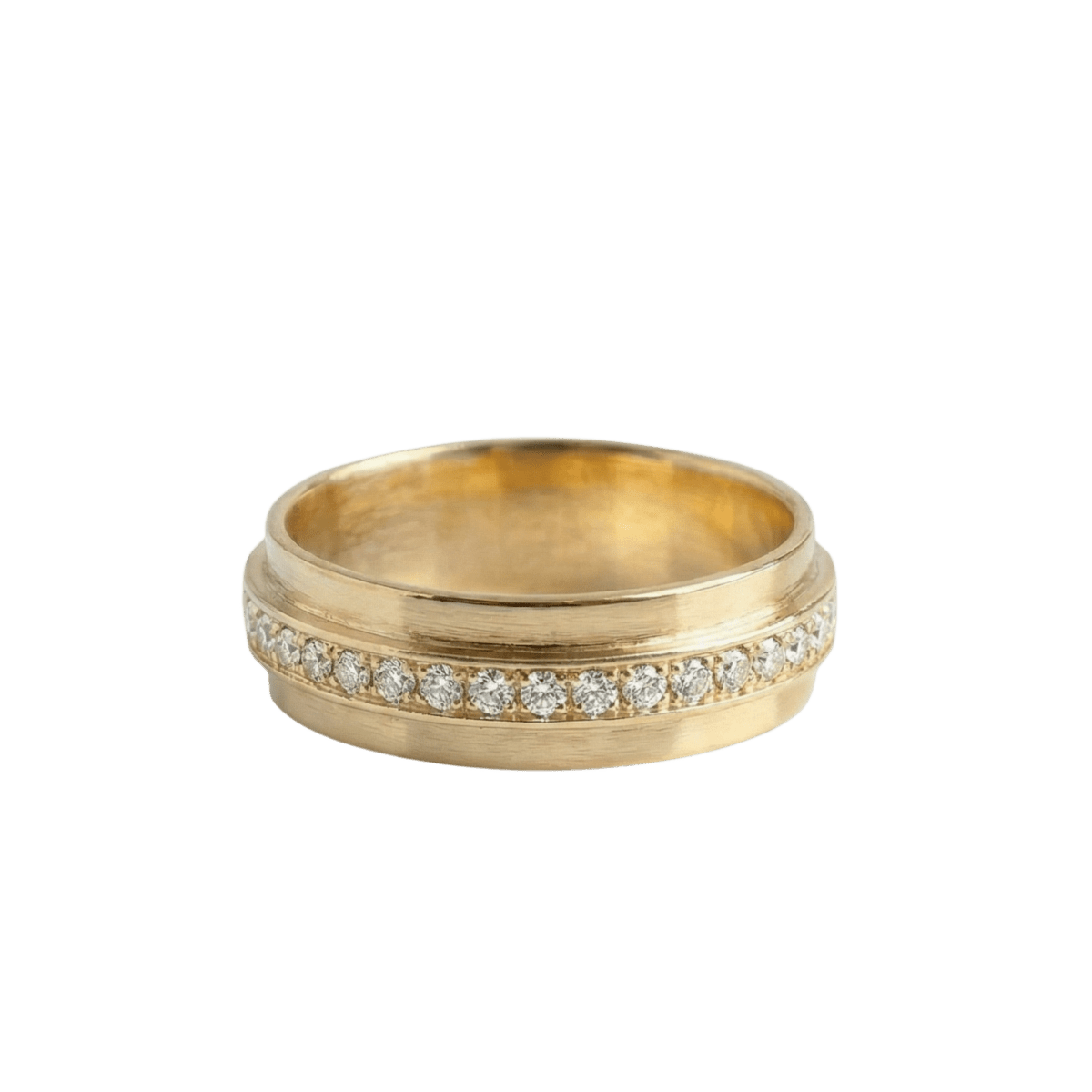 14k gold Rings - Pavé Diamond Tier Ring - Corvo Jewelry by Lily Raven