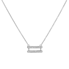 14k gold Necklace - Pavé Equality Symbol Necklace - Corvo Jewelry by Lily Raven