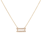 14k gold Necklace - Pavé Equality Symbol Necklace - Corvo Jewelry by Lily Raven