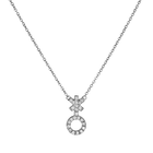 14k gold Necklace - Pavé Non - Binary Symbol Necklace - Corvo Jewelry by Lily Raven