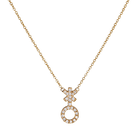 14k gold Necklace - Pavé Non - Binary Symbol Necklace - Corvo Jewelry by Lily Raven