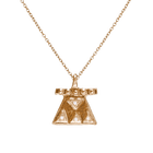 14k gold Necklace - Perspective Diamond Necklace - Corvo Jewelry by Lily Raven