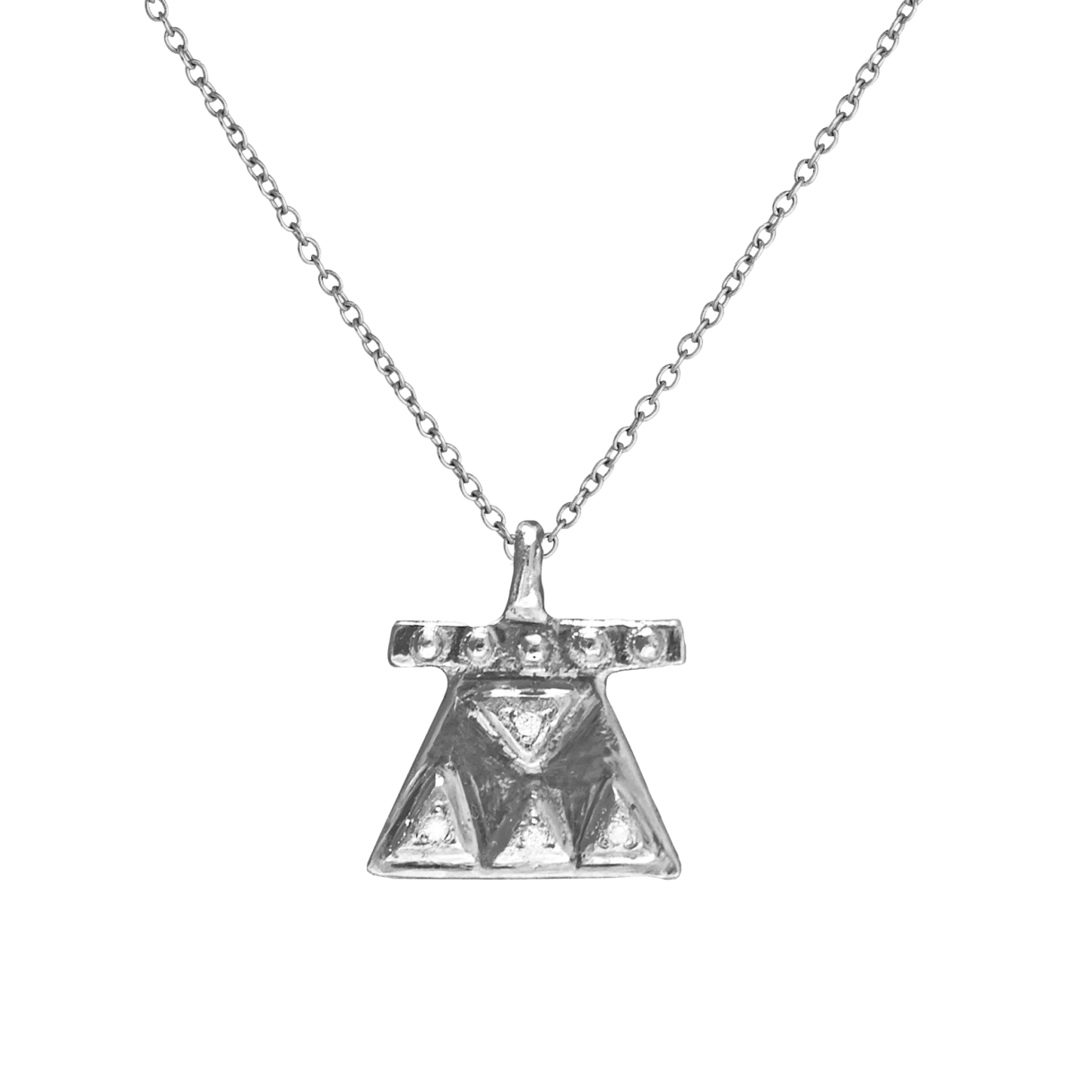 14k gold Necklace - Perspective Diamond Necklace - Corvo Jewelry by Lily Raven