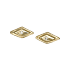14k gold Earrings - Petite Diamond Rhombus Studs - Corvo Jewelry by Lily Raven