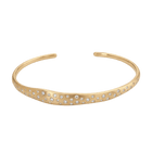 14k gold Bracelet - Stellar Diamond Cuff Bracelet - Corvo Jewelry by Lily Raven