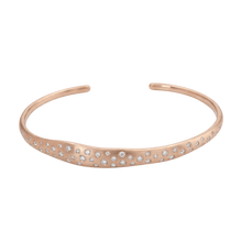 14k gold Bracelet - Stellar Diamond Cuff Bracelet - Corvo Jewelry by Lily Raven