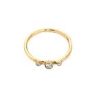 14k gold Rings - Timeless Diamond Stacking Ring - Corvo Jewelry by Lily Raven