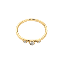 14k gold Rings - Timeless Diamond Stacking Ring - Corvo Jewelry by Lily Raven