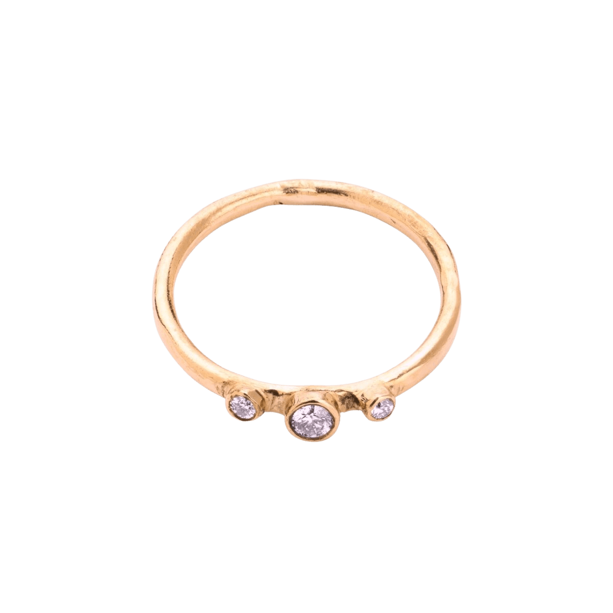 14k gold Rings - Timeless Diamond Stacking Ring - Corvo Jewelry by Lily Raven
