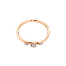 14k gold Rings - Timeless Diamond Stacking Ring - Corvo Jewelry by Lily Raven