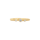 14k gold Rings - Timeless Diamond Stacking Ring - Corvo Jewelry by Lily Raven