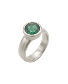 14k gold Rings - Totum Emerald Ring - Corvo Jewelry by Lily Raven