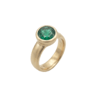 14k gold Rings - Totum Emerald Ring - Corvo Jewelry by Lily Raven