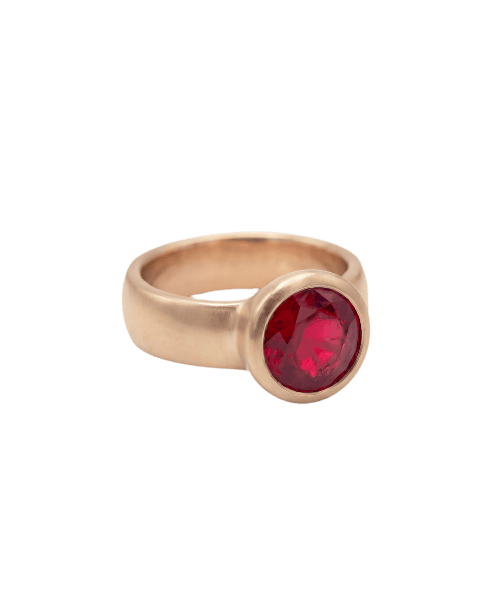14k gold Rings - Totum Ruby Ring - Corvo Jewelry by Lily Raven