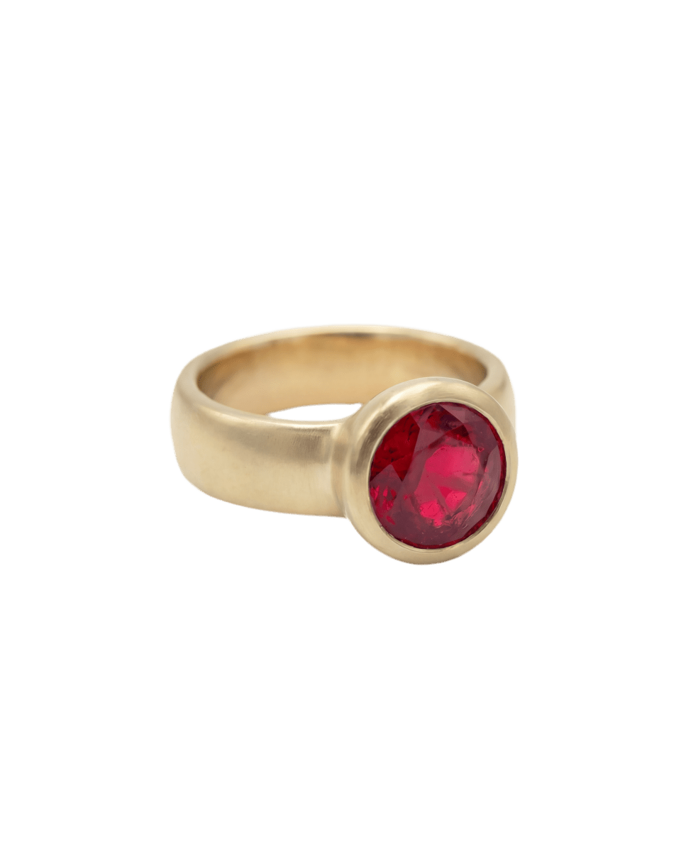 14k gold Rings - Totum Ruby Ring - Corvo Jewelry by Lily Raven
