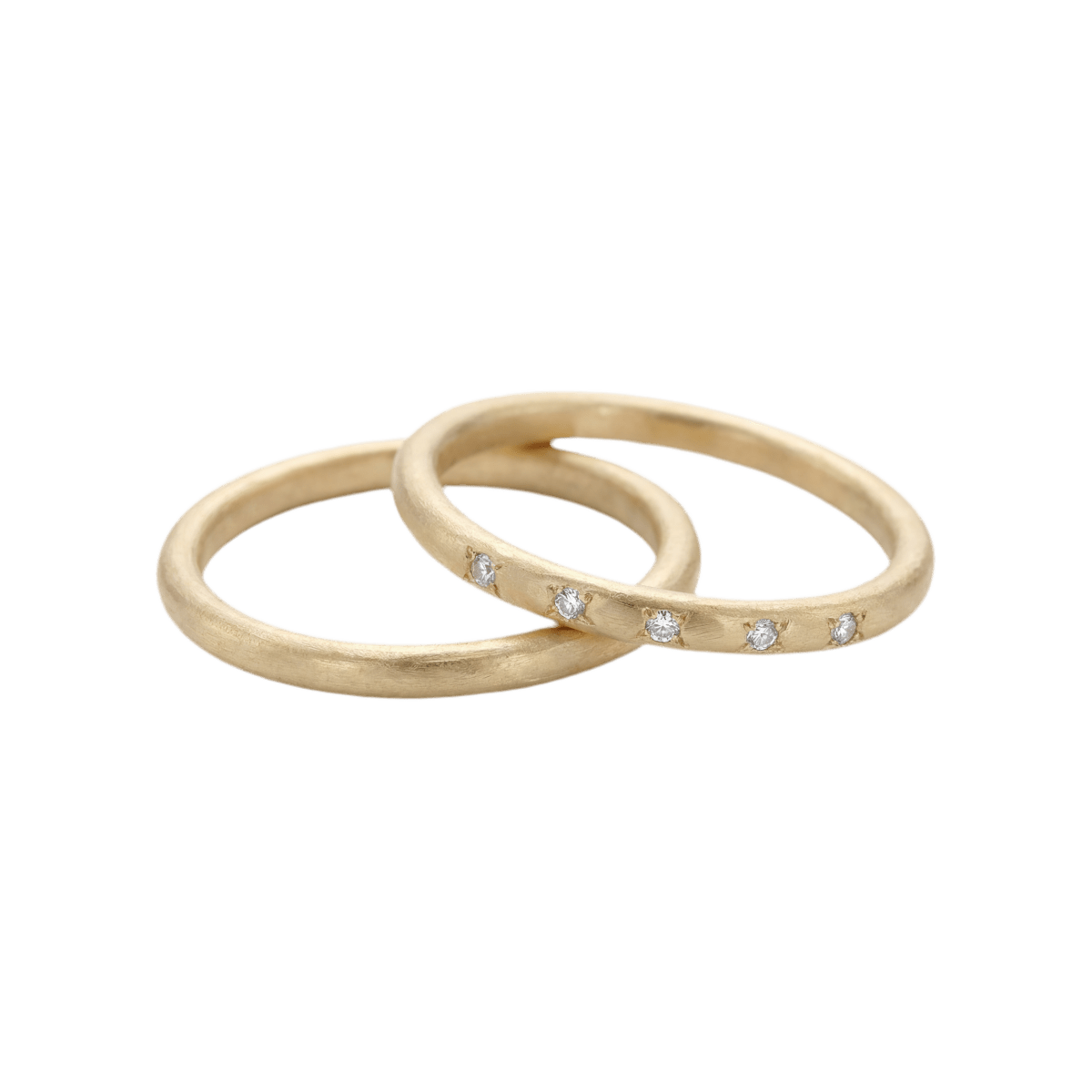 14k gold Rings - Trove Stacking Rings - Corvo Jewelry by Lily Raven