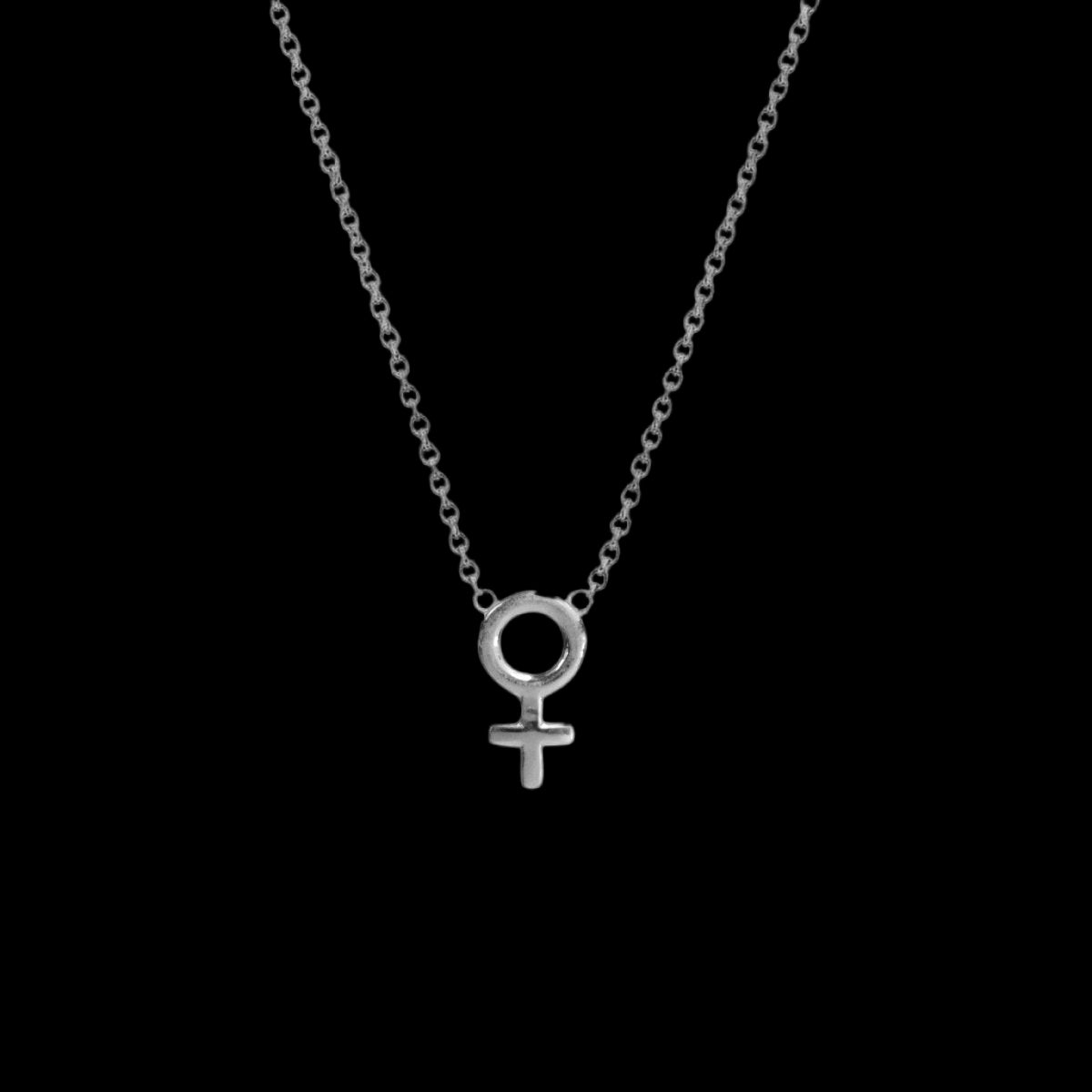 Female Venus Symbol Necklace - Corvo Jewelry By Lily Raven - 14k Gold Jewelry