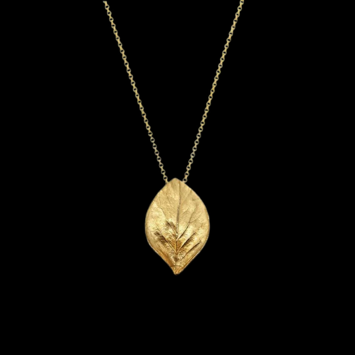 Gold Leaf Necklace - Corvo Jewelry By Lily Raven - 14k Gold Jewelry