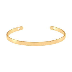 Heart Stamp Cuff Bracelet - Corvo Jewelry By Lily Raven - 14k Gold Jewelry