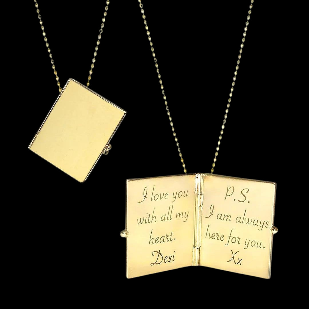 Love Letter Locket Necklace - Corvo Jewelry By Lily Raven - 14k Gold Jewelry