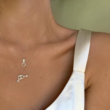 Non - Binary Symbol Necklace - Corvo Jewelry By Lily Raven - 14k Gold Jewelry