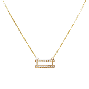 Pavé Equality Symbol Necklace - Corvo Jewelry By Lily Raven - 14k Gold Jewelry
