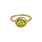 Peridot Solitaire Ring - Corvo Jewelry By Lily Raven - 14k Gold Jewelry