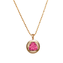 Pink Tourmaline Solitaire Necklace - Corvo Jewelry By Lily Raven - 14k Gold Jewelry