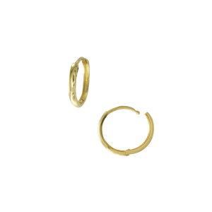 Seamless Huggie Hoops - Corvo Jewelry By Lily Raven - 14k Gold Jewelry