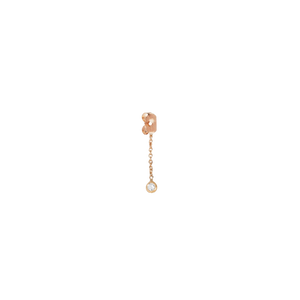 Single Diamond Strand Earring Back Jacket - Corvo Jewelry By Lily Raven - 14k Gold Jewelry