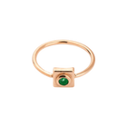 Squared Circle Emerald Ring - Corvo Jewelry By Lily Raven - 14k Gold Jewelry