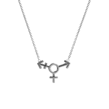 Transgender Symbol Necklace - Corvo Jewelry By Lily Raven - 14k Gold Jewelry