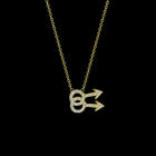 Pavé Gay Symbol Necklace - Corvo Jewelry By Lily Raven - 14k Gold Jewelry