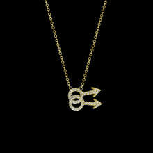 Pavé Gay Symbol Necklace - Corvo Jewelry By Lily Raven - 14k Gold Jewelry