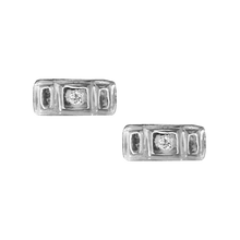 Petite Diamond Rectangle Studs - Corvo Jewelry By Lily Raven