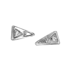 Petite Diamond Triangle Studs - Corvo Jewelry By Lily Raven - 14k Gold Jewelry