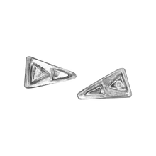 Petite Diamond Triangle Studs - Corvo Jewelry By Lily Raven - 14k Gold Jewelry