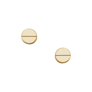 Flathead Studs - Corvo Jewelry By Lily Raven - 14k Gold Jewelry
